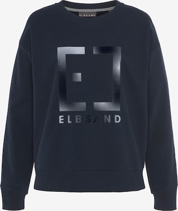 Sweat-shirt Elbsand en bleu : devant