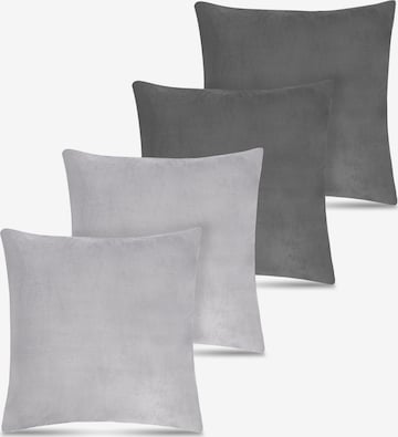 Aspero Kissen in Grau: Vorderseite