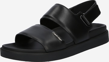 Sandales Calvin Klein en noir : devant