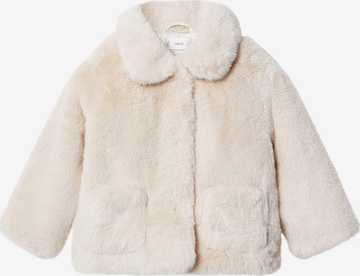 Veste mi-saison 'BEAR' MANGO KIDS en blanc : devant