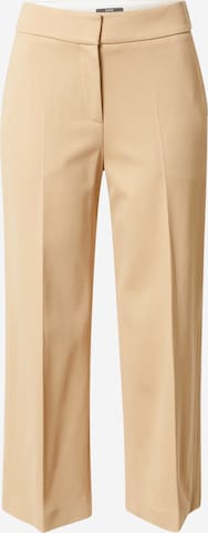 ESPRIT - Pantalón de pinzas 'Punto di Roma' en beige: frente