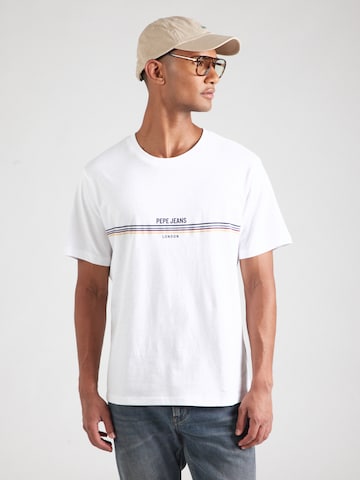 Pepe Jeans T-Shirt in Weiß: Vorderseite