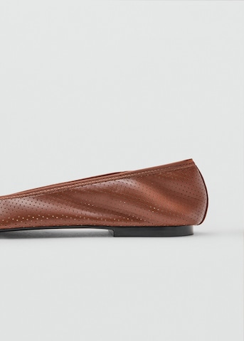 MANGO Ballerina 'Visi' in Braun