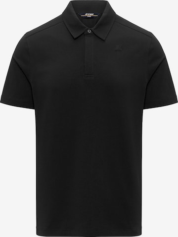 K-Way Shirt 'K-WAY VIGGO LT STRETCH JERSEY SLIM T-Shirt e Polo' in Zwart: voorkant