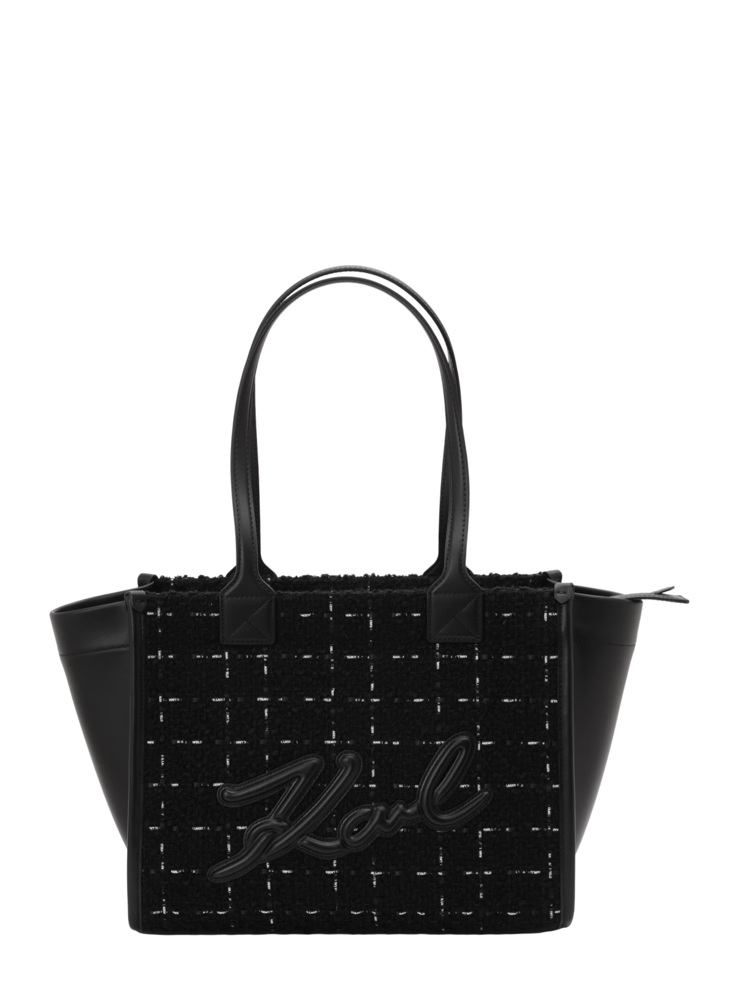 Karl Lagerfeld Чанта за през рамо 'SKUARE' в черно: отпред