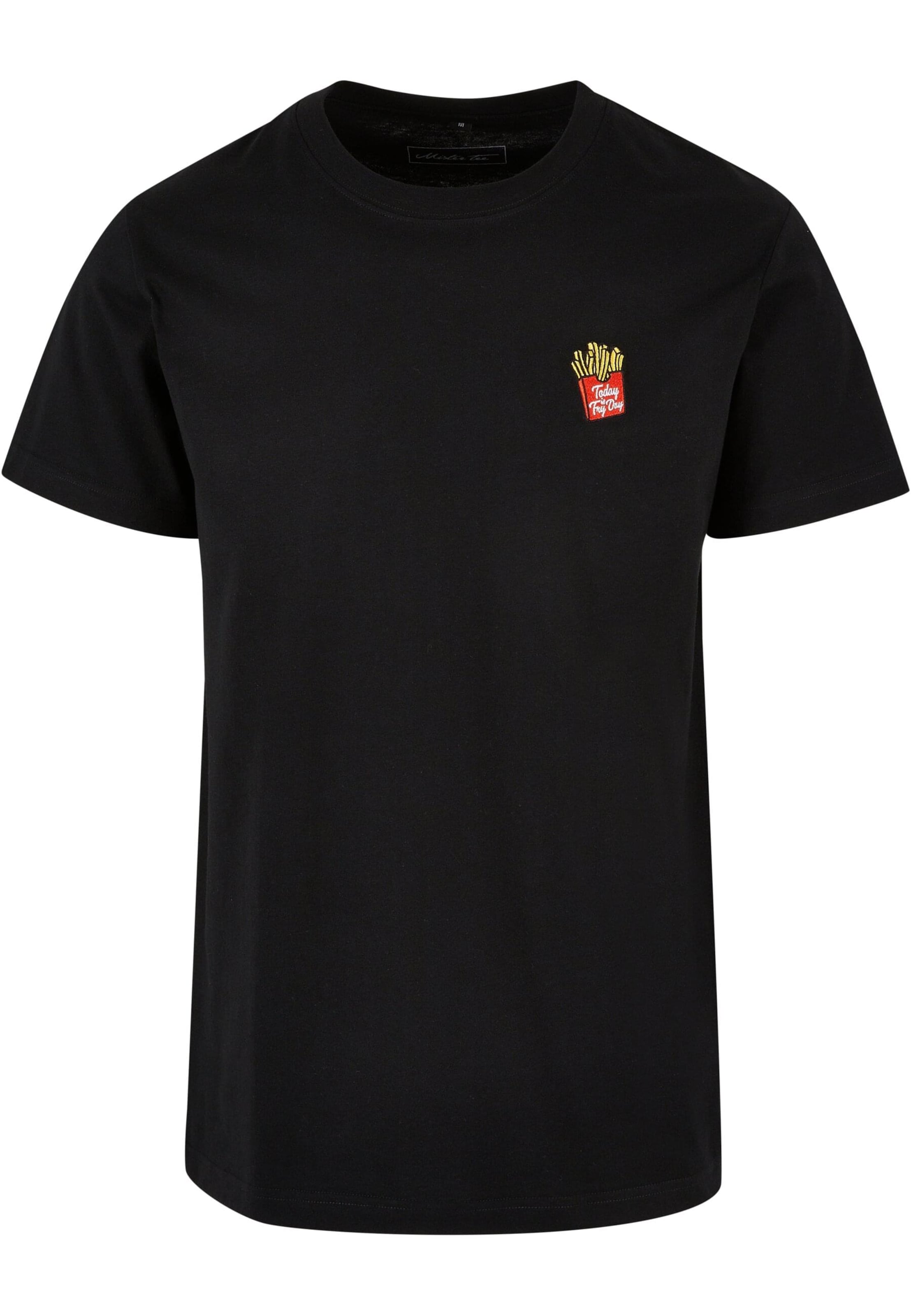 T-Shirt 'Today Is Fryday' Mister Tee en noir : devant