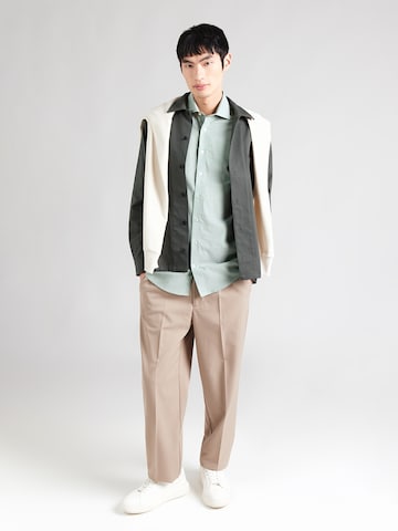 Bruun & StengadeSlim Fit Košulja 'Jorge' - zelena boja