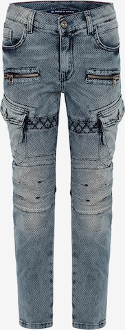 CIPO & BAXX Slimfit Jeans in Blauw: voorkant