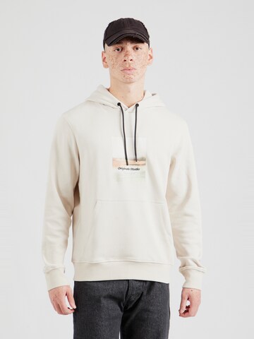 JACK & JONES - Sweatshirt 'Vesterbro' em bege: frente