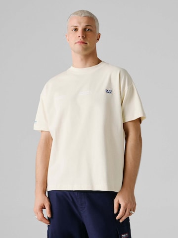 Red Bull Racing x Pepe Jeans Shirt 'Circut' in Beige: voorkant