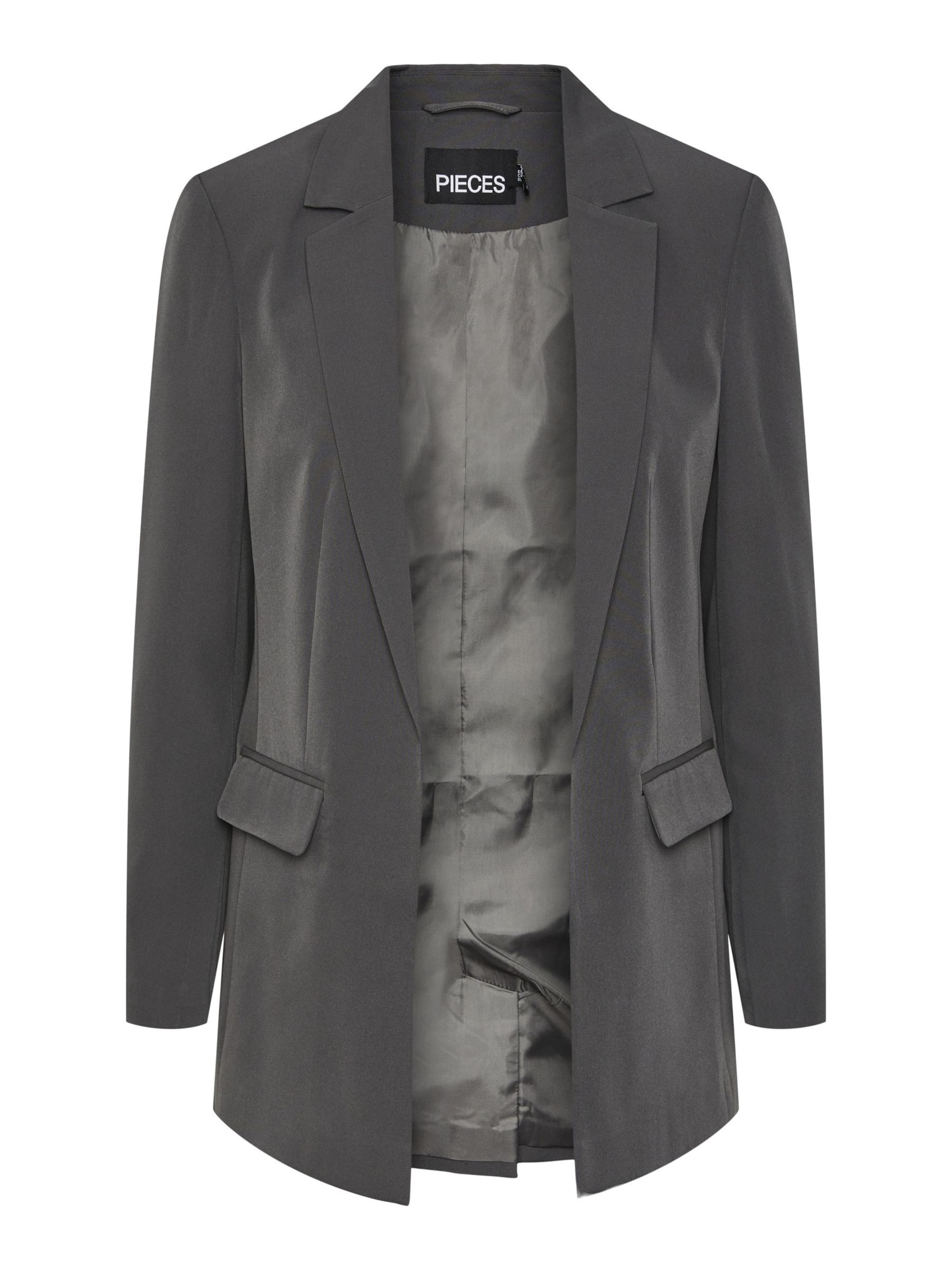 PIECES - Blazer 'Bossy' en gris: frente
