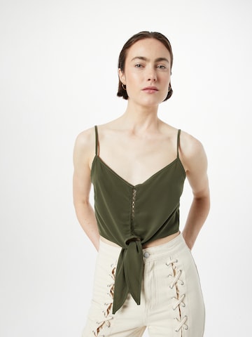 ABOUT YOU Top 'Inka' in Green: front