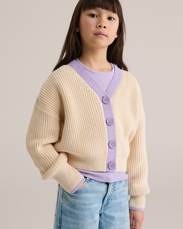 WE Fashion Pletena jopa | bež barva: sprednja stran