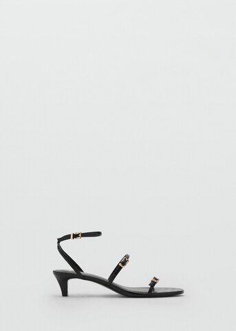 MANGO Strap Sandals 'Cintia' in Black