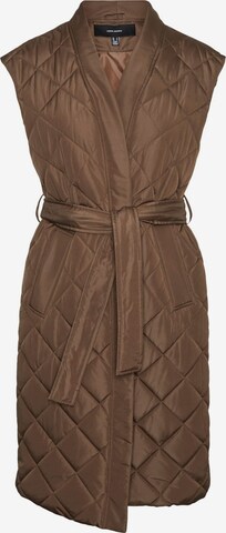 VERO MODA Vest 'Liga Gold' in Brown: front