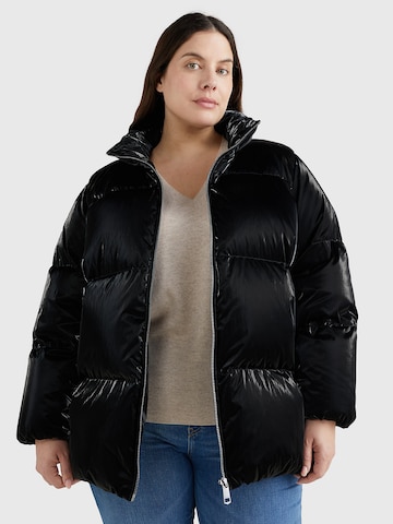 Tommy Hilfiger Curve Winter Jacket in Black: front