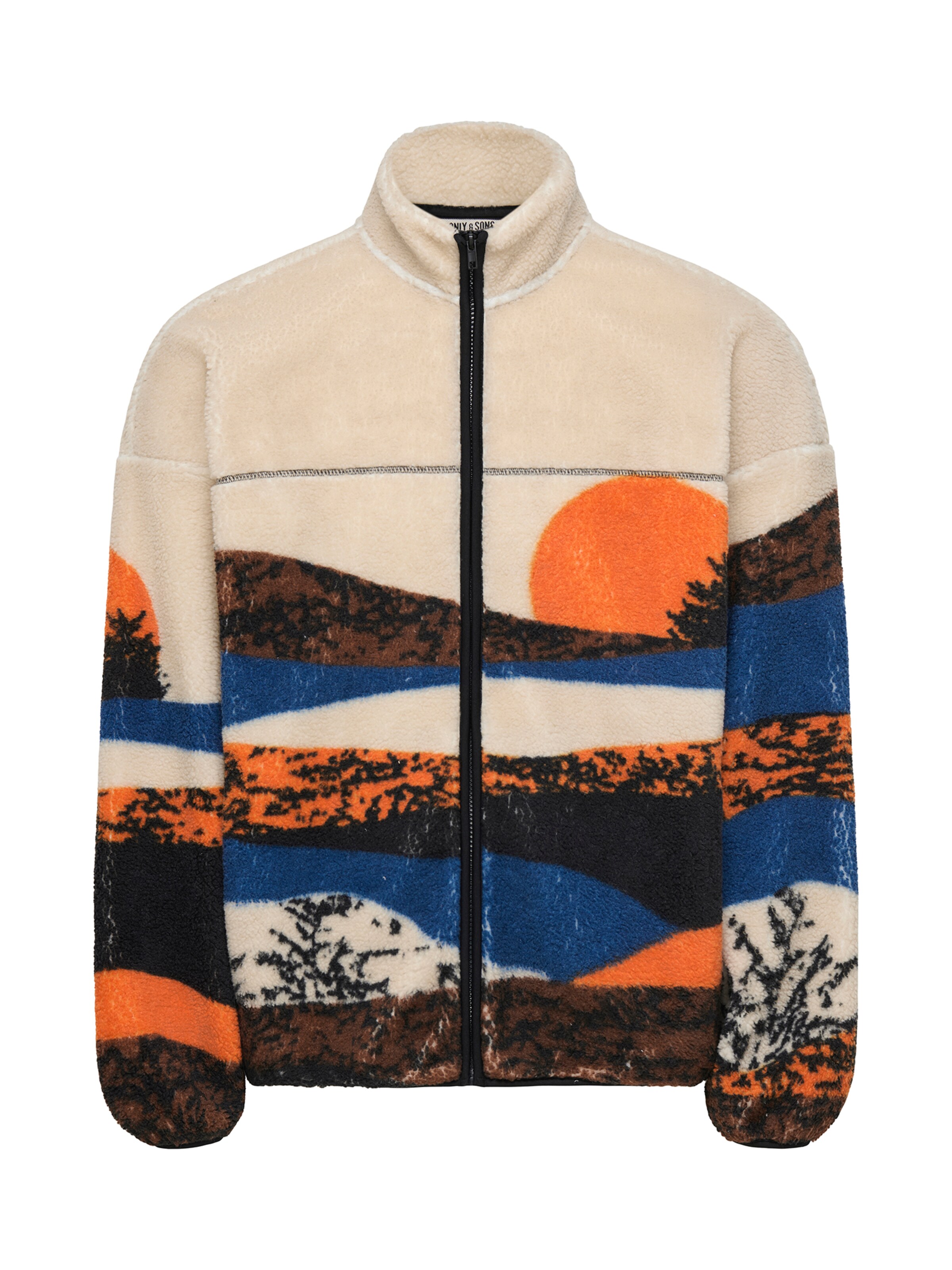 Only & Sons Флисовая куртка 'ONSADAM' в Бежевый: спереди