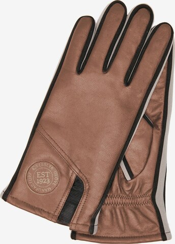 KESSLER Full Finger Gloves 'Jack' in Brown: front