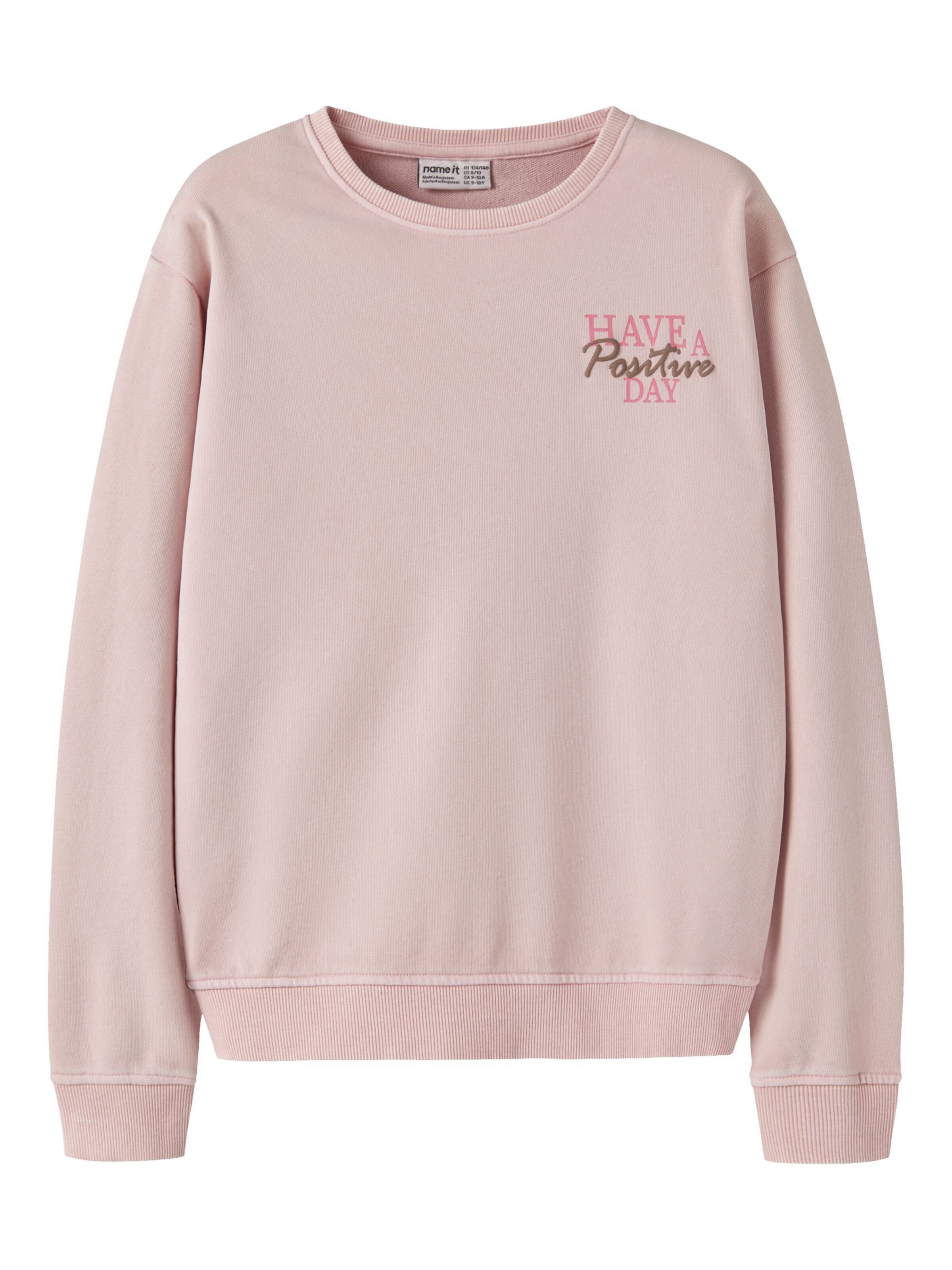 NAME IT Sweatshirt in Roze: voorkant