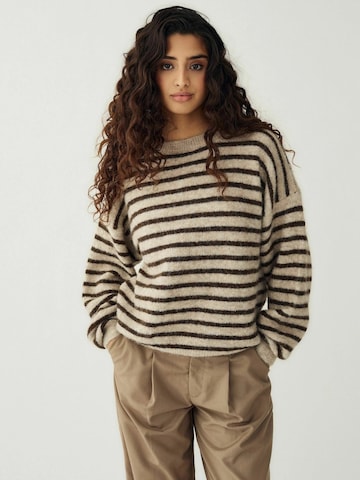 Noella Pullover ' N-Mafalda Knit ' i brun: forside