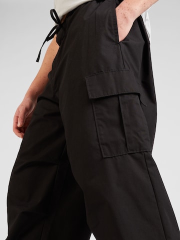 Wide Leg Pantalon cargo WEEKDAY en noir