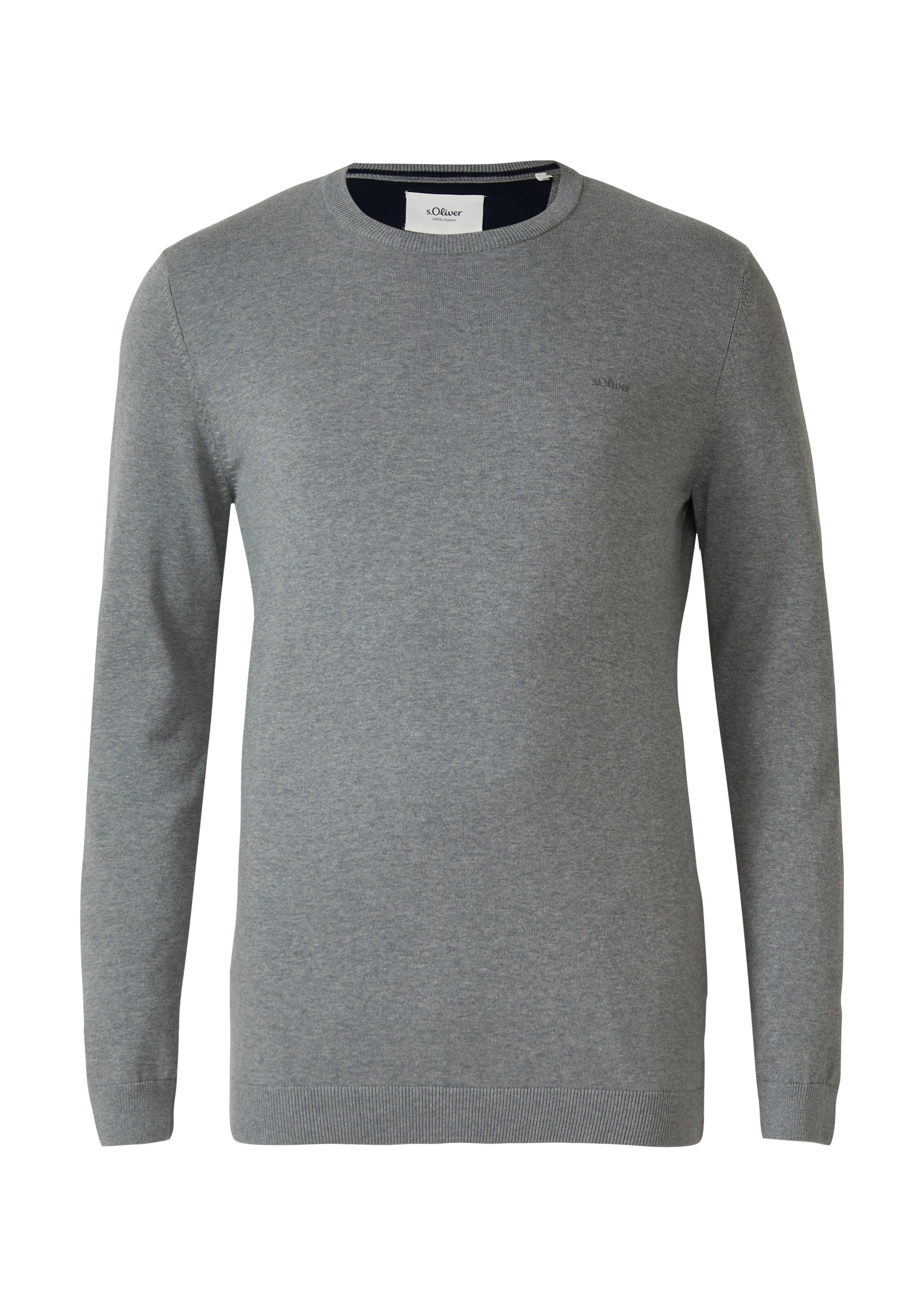 s.Oliver Pullover in graumeliert, Produktansicht