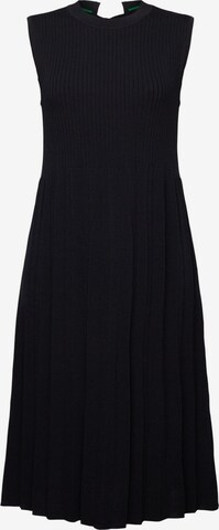 ESPRIT Gebreide jurk in Zwart: voorkant