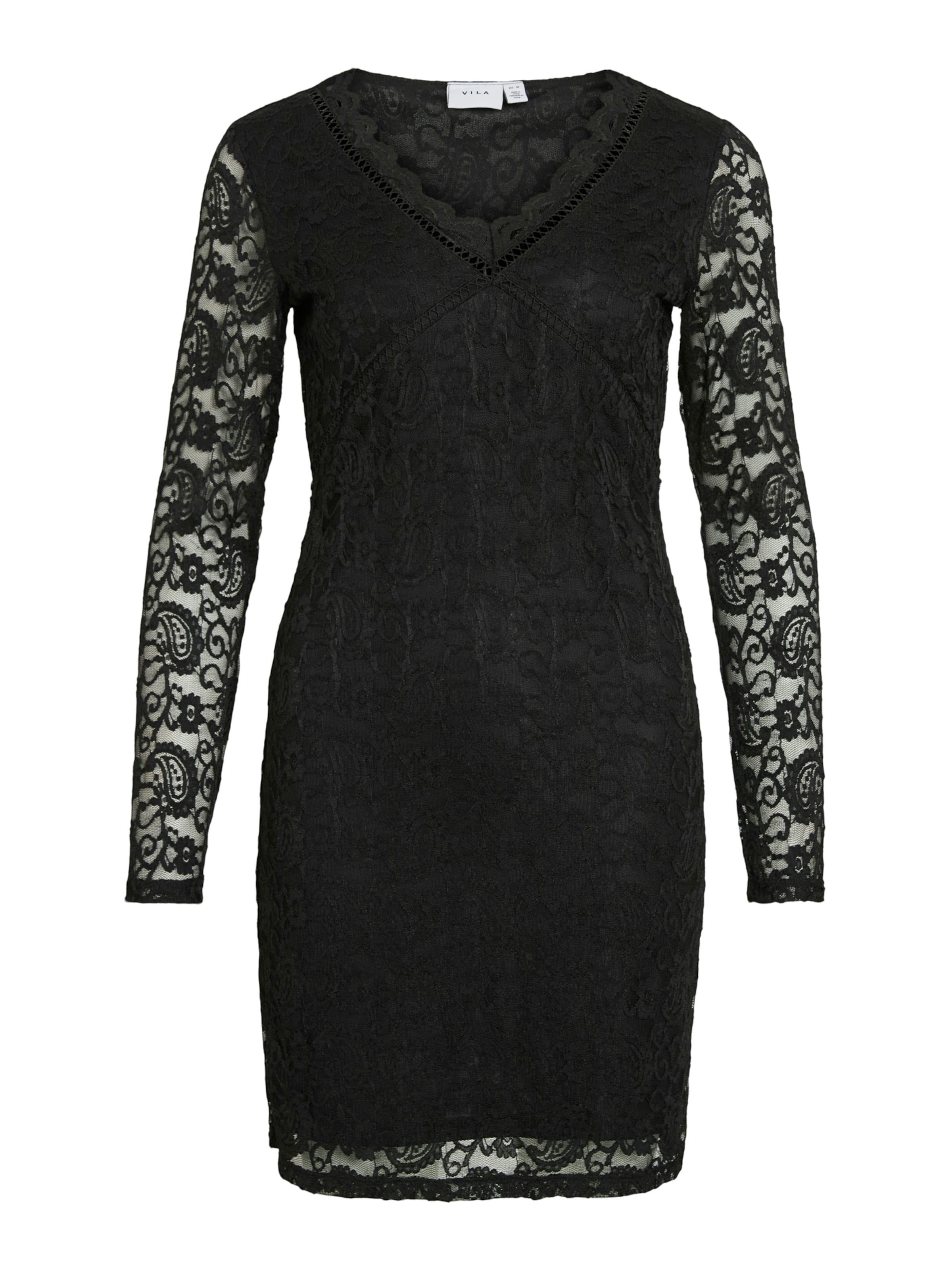 VILA - Vestido de gala 'VIPARI' en negro: frente