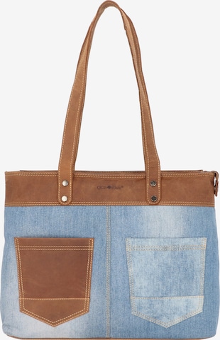 Borsa a spalla di GREENBURRY in blu: frontale