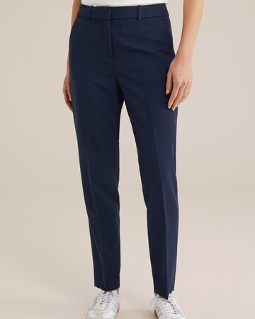 Coupe slim Pantalon WE Fashion en bleu : devant