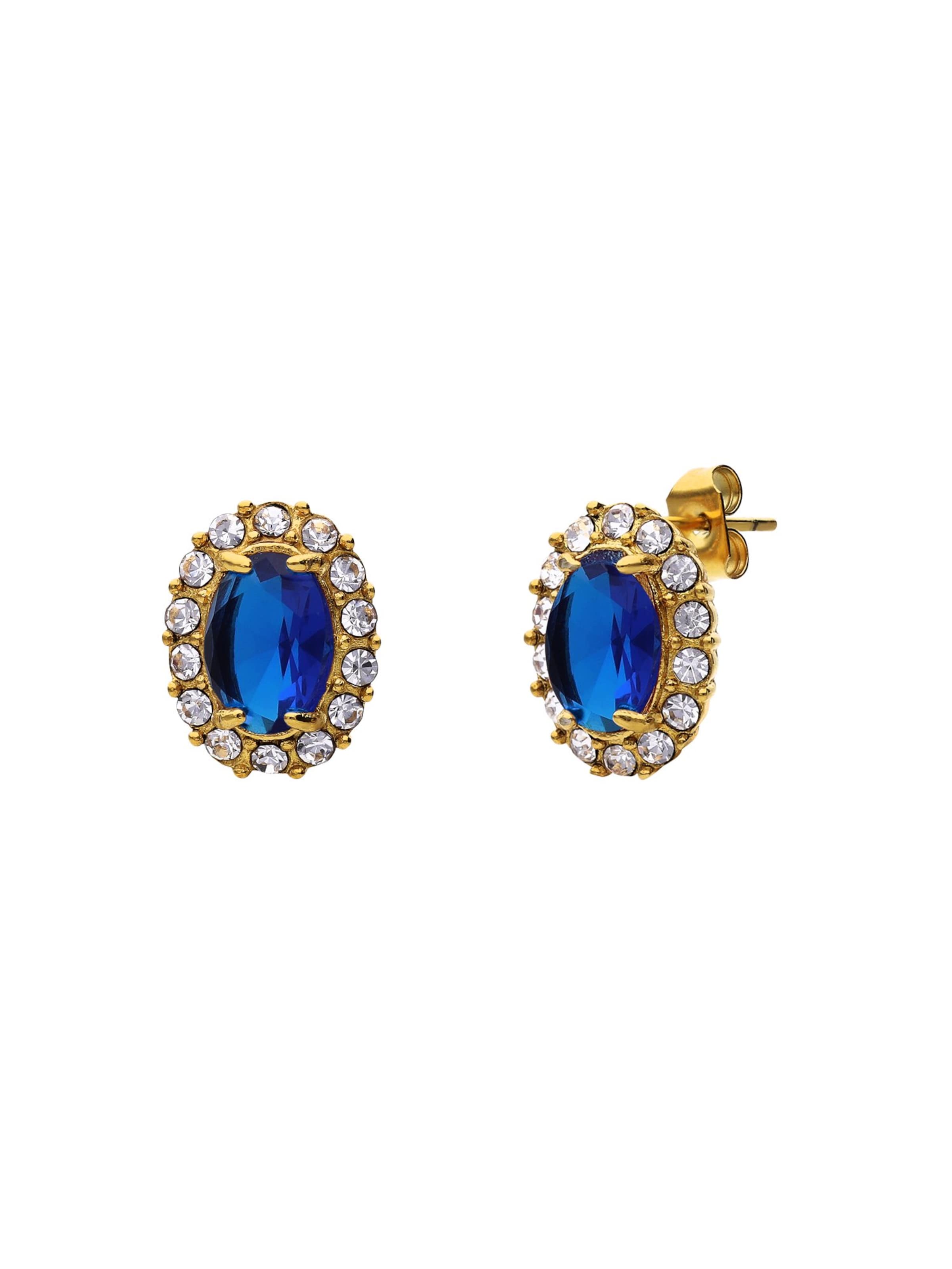 Lucardi Earrings in Gold: front
