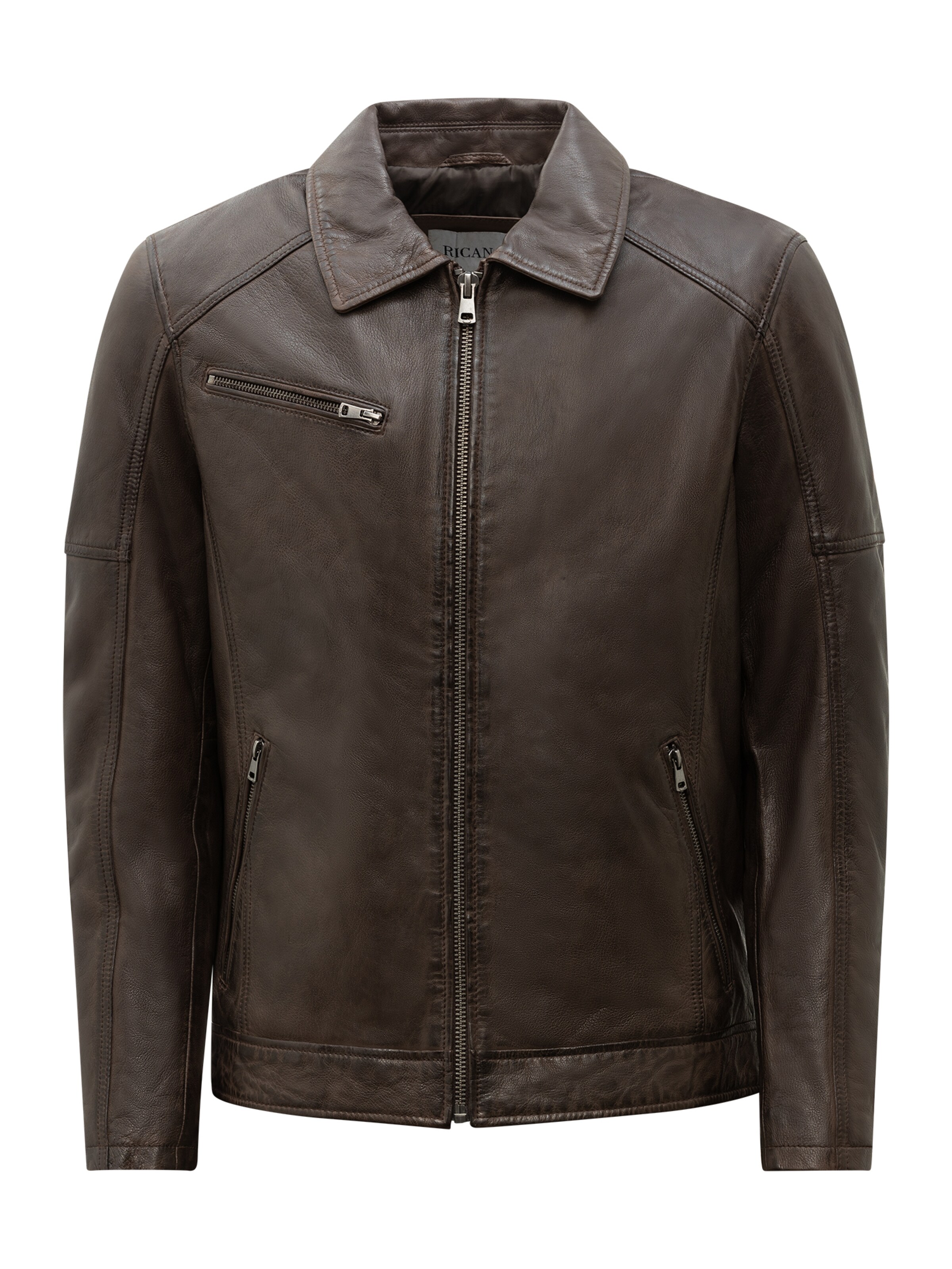 Veste mi-saison 'Claude' RICANO en marron : devant