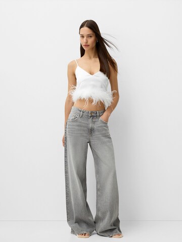 Bershka Top – bílá
