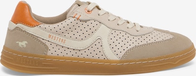 MUSTANG Sneaker in beige / pueblo / brokat, Produktansicht