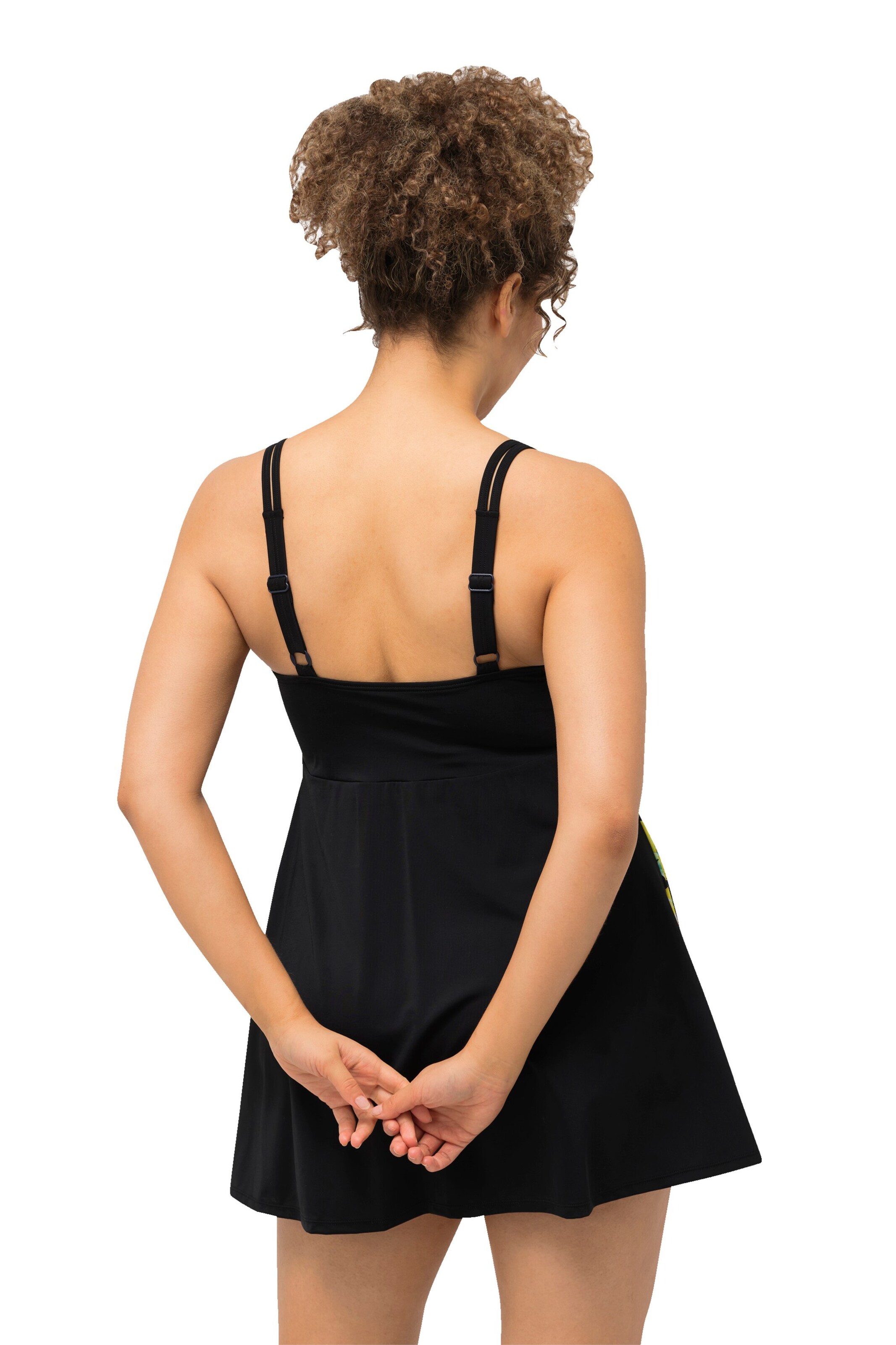 Ulla Popken Badeanzug in Schwarz