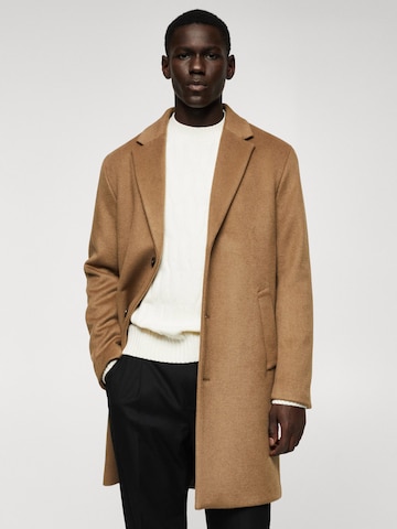 MANGO MAN Płaszcz przejściowy 'Dalan' w kolorze brązowy: przód