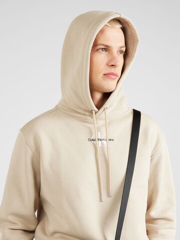 Sweat-shirt Calvin Klein Jeans en beige