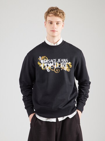 Versace Jeans Couture Sweatshirt in Black: front