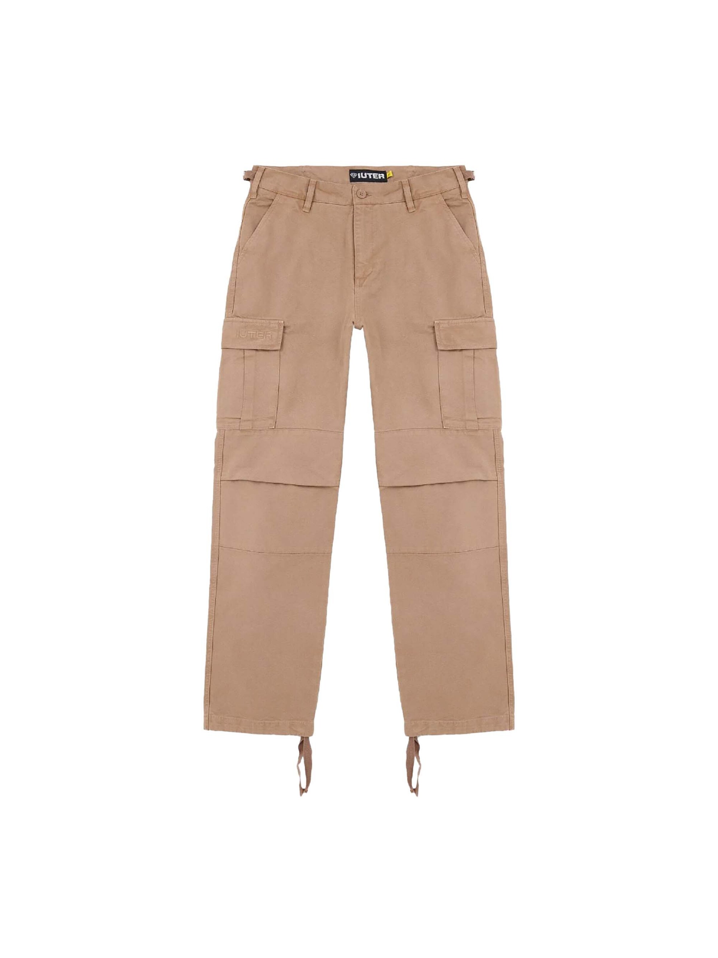 IUTER Regular Cargobroek in Bruin: voorkant
