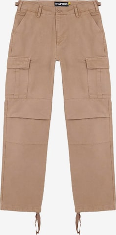 Regular Pantalon cargo IUTER en marron : devant