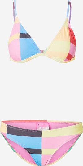 XS dydžio Bikinis iš RIP CURL, spalva – šviesiai mėlyna / geltona / rožių spalva / raudona, Prekių apžvalga