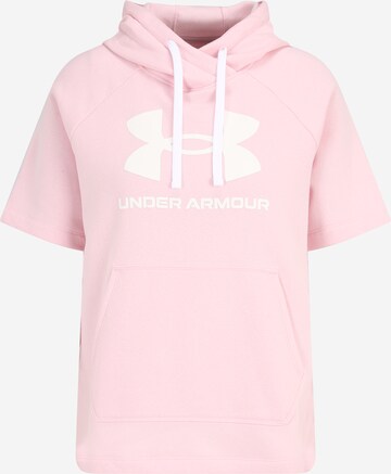 UNDER ARMOUR Αθλητική μπλούζα φούτερ 'Rival' σε ροζ: μπροστά