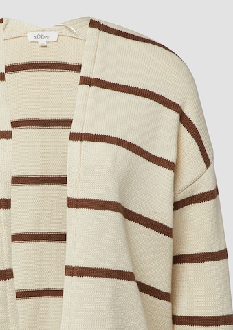 s.Oliver Gebreid vest in Beige