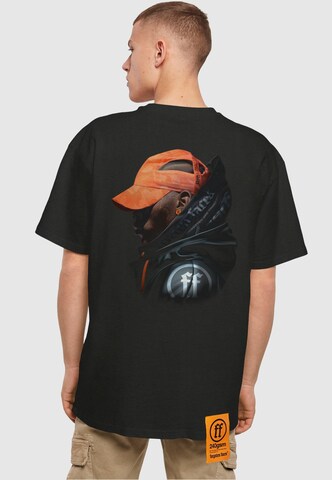 Forgotten Faces Shirt 'Street Guy' in Schwarz: Vorderseite