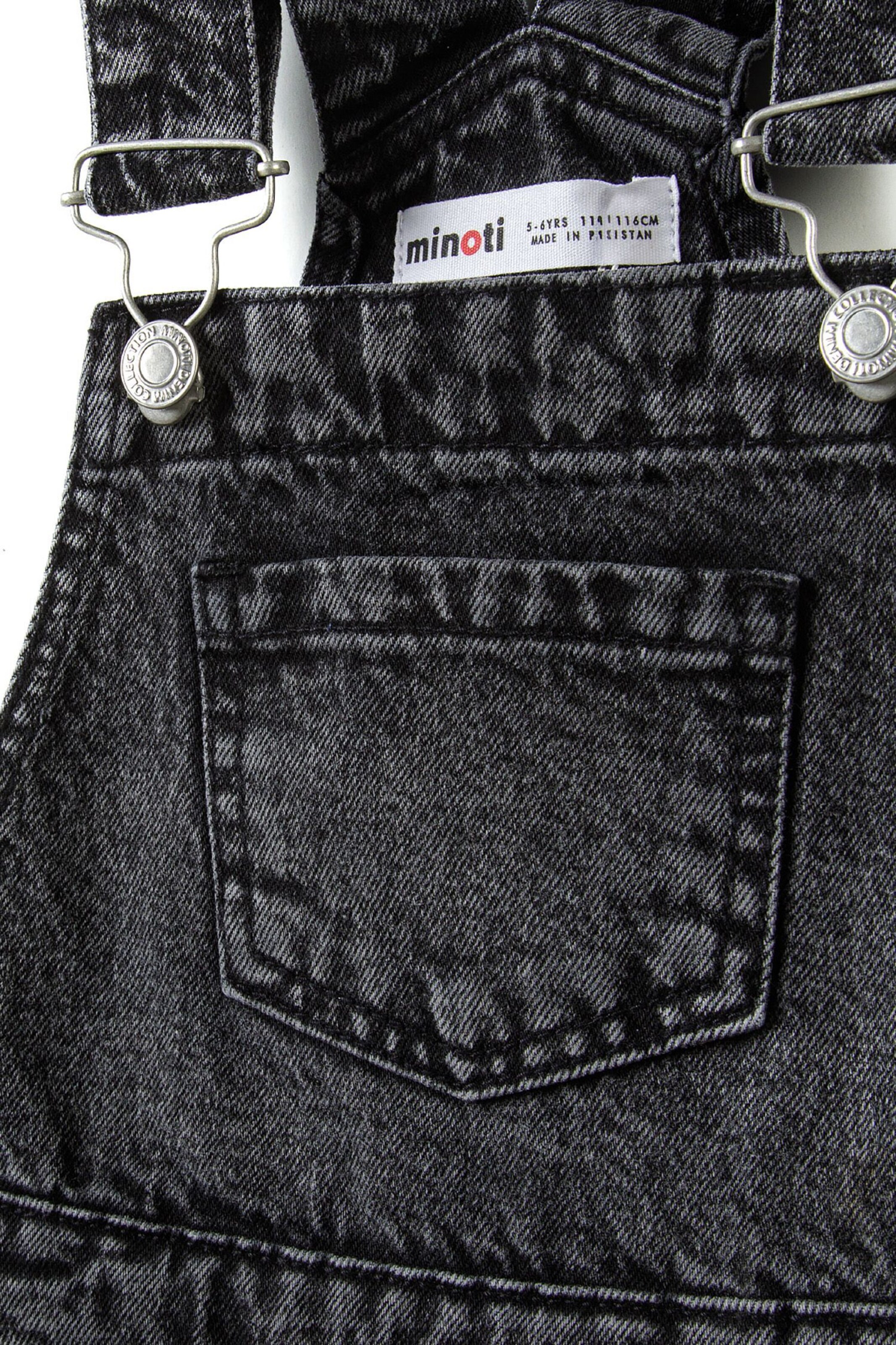 MINOTI Regular Latzhose in Schwarz