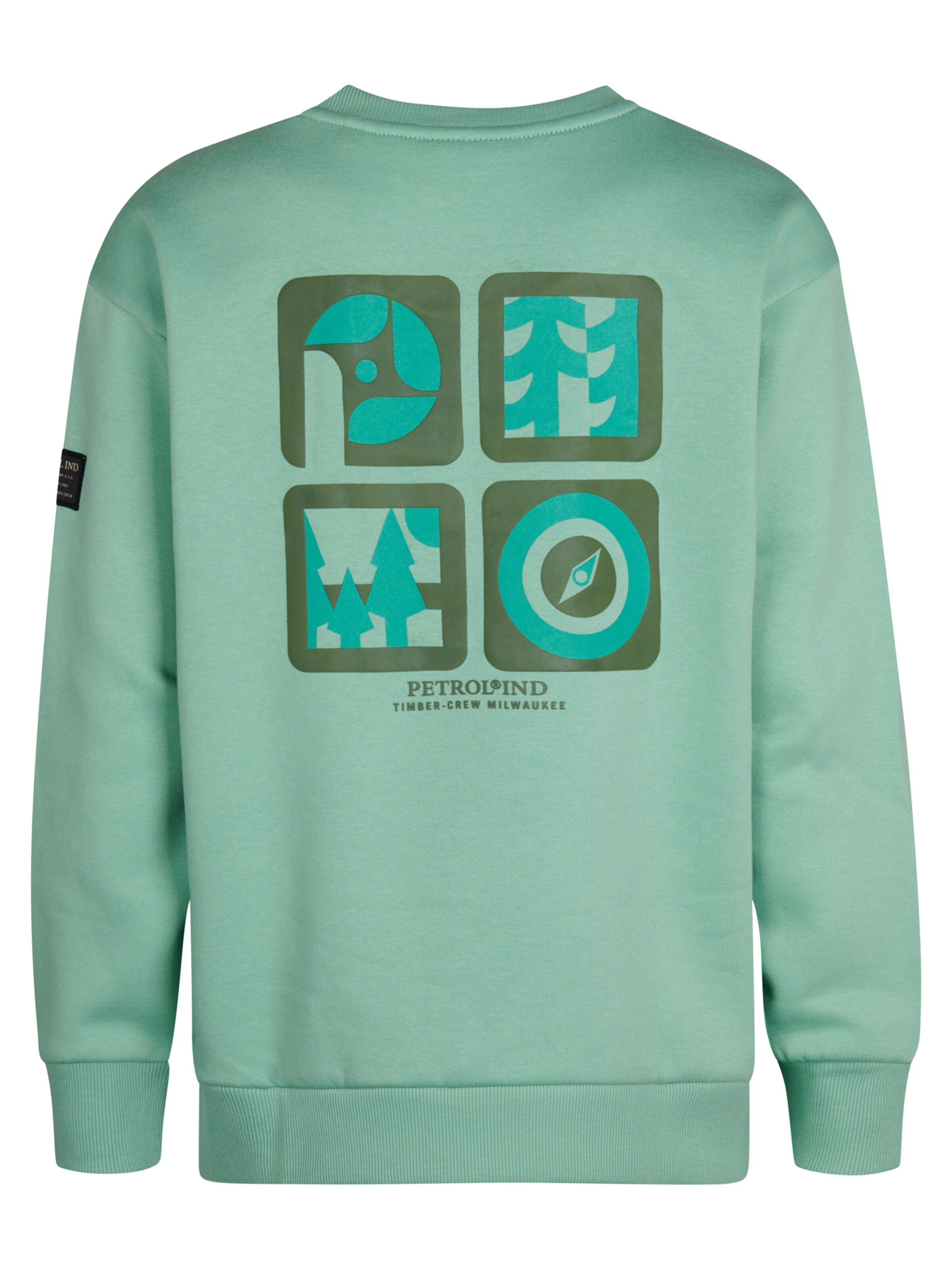 Petrol Industries Sweatshirt 'Pocono' in Groen