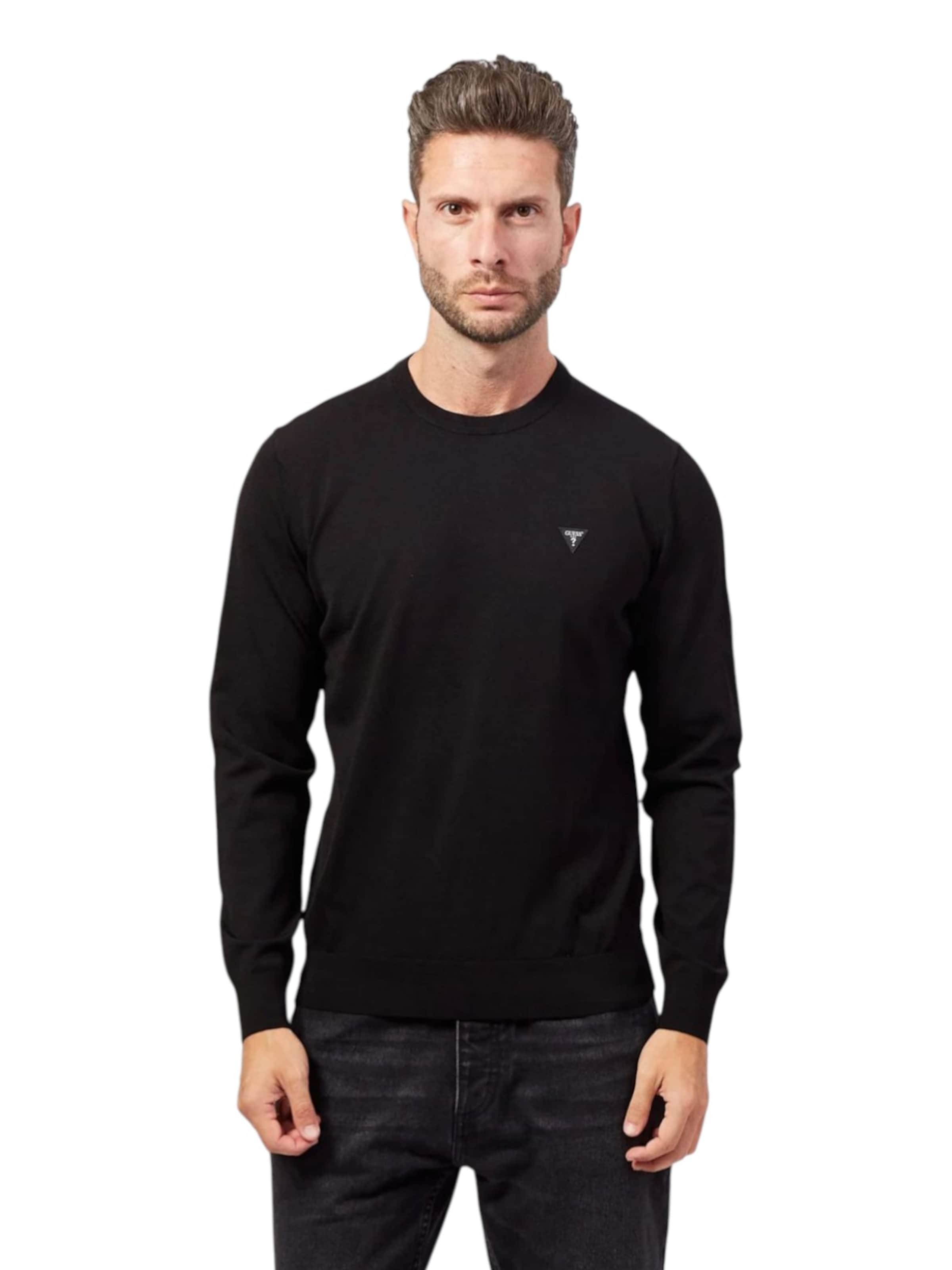 Felpa di GUESS in nero: frontale