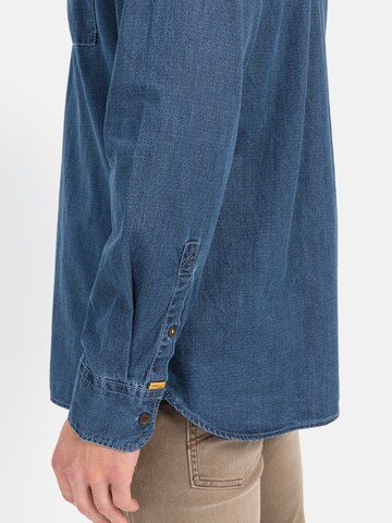 CAMEL ACTIVE Slim fit Button Up Shirt in Blue