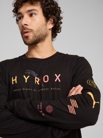 PUMA - Camisa funcionais 'HYROX x PUMA Run Cloudspun' em preto
