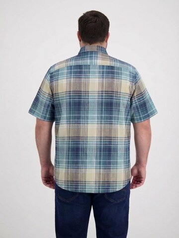 LERROS Regular Fit Kariertes Kurzarmhemd in großen Größen in Grün